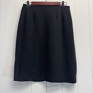 Unbranded Womens Career Corpcore Pin Striped Knee Length Skirt Size 6P Office